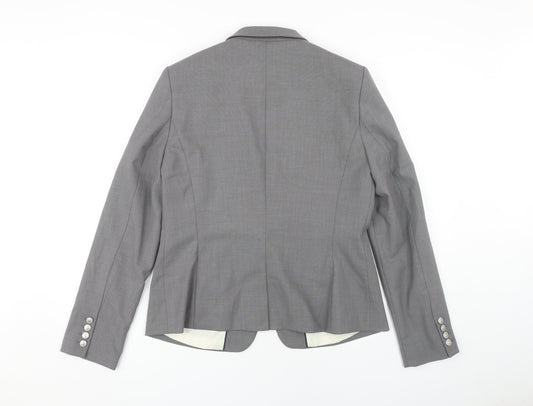 Next Women's Grey Slim Fit Blazer Size 14