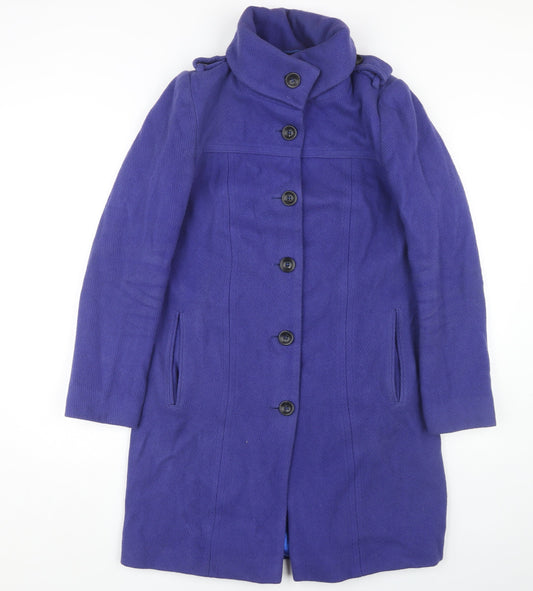 Womens UK Size 10 ASOS Blue Overcoat