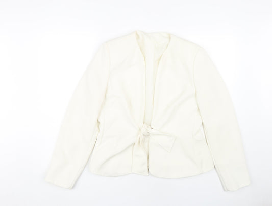 Womens UK Size 14 BHS Ivory Basic Jacket