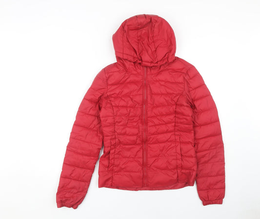 Womens UK Size S Only Red Puffer Jacket