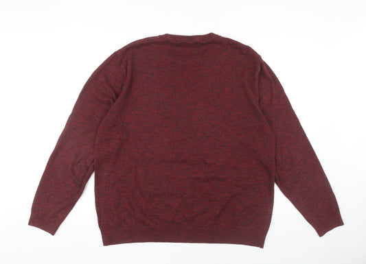 Next Men's XL Red Pullover Jumper Crew Neck