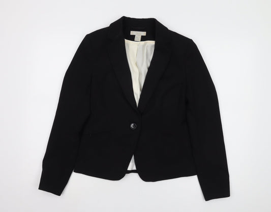 Womens UK Size 10 H&M Regular Black Blazer