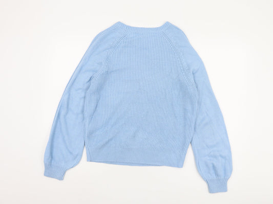 Womens UK Size S VILA Blue Pullover Jumper