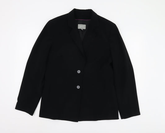 Womens UK Size 14 Per Una Regular Black Blazer
