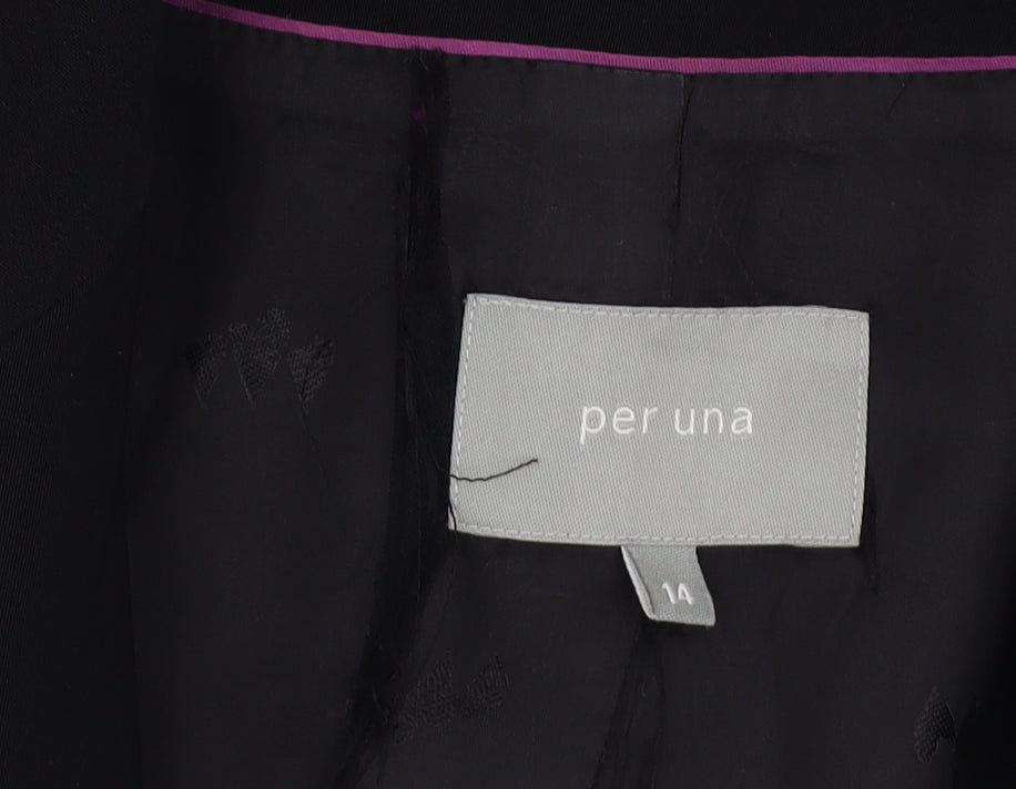 Per Una Women’s Black Blazer Size 14 Business Suit