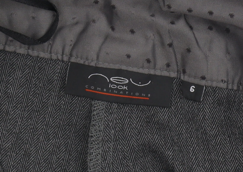 New Look Women's Grey Flared Trousers Size 6