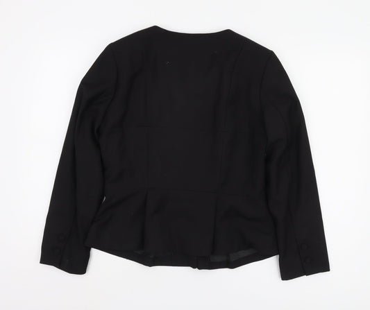 H&M Women's Black Blazer UK Size 12