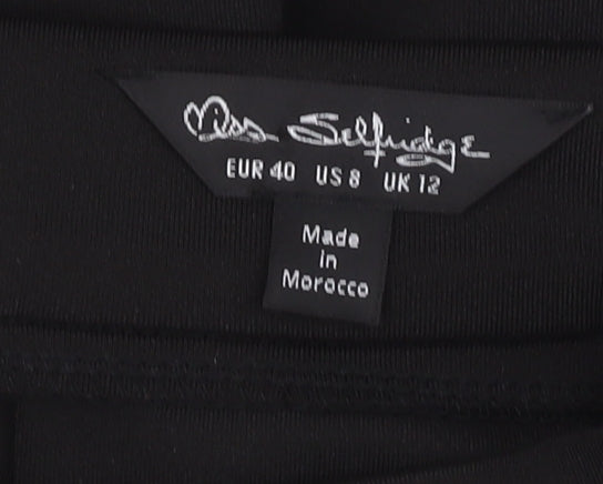 Miss Selfridge Women's Black A-Line Skirt Size 12