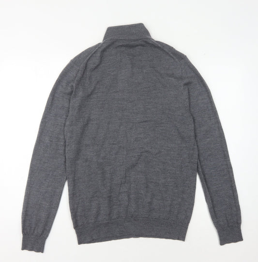 Reiss Men's Grey Wool Pullover Jumper M