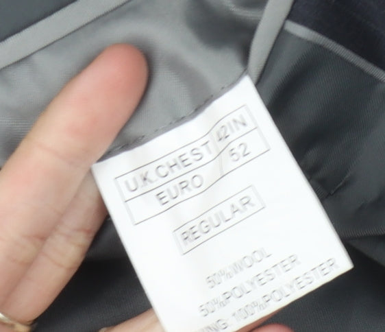 Mens UK Size 42 Moss Regular Grey Suit Jacket