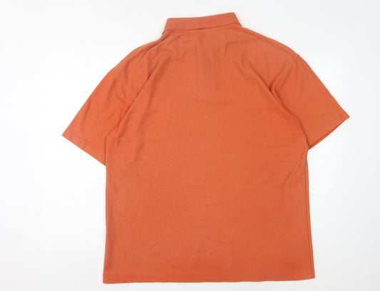 Gola Men's Orange Polo Shirt Size L Casual Summer