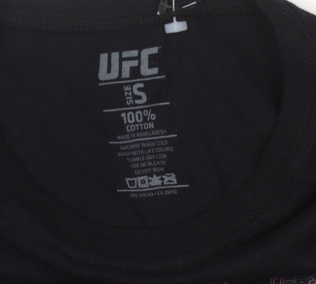 Mens UK Size S UFC Black T-Shirt