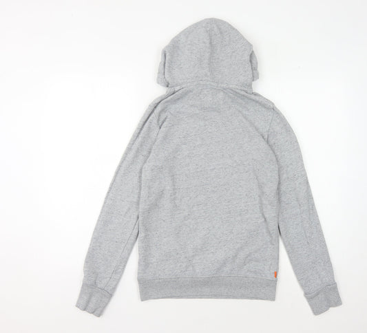 Superdry Women's Grey XS Pullover Hoodie Casual Logo