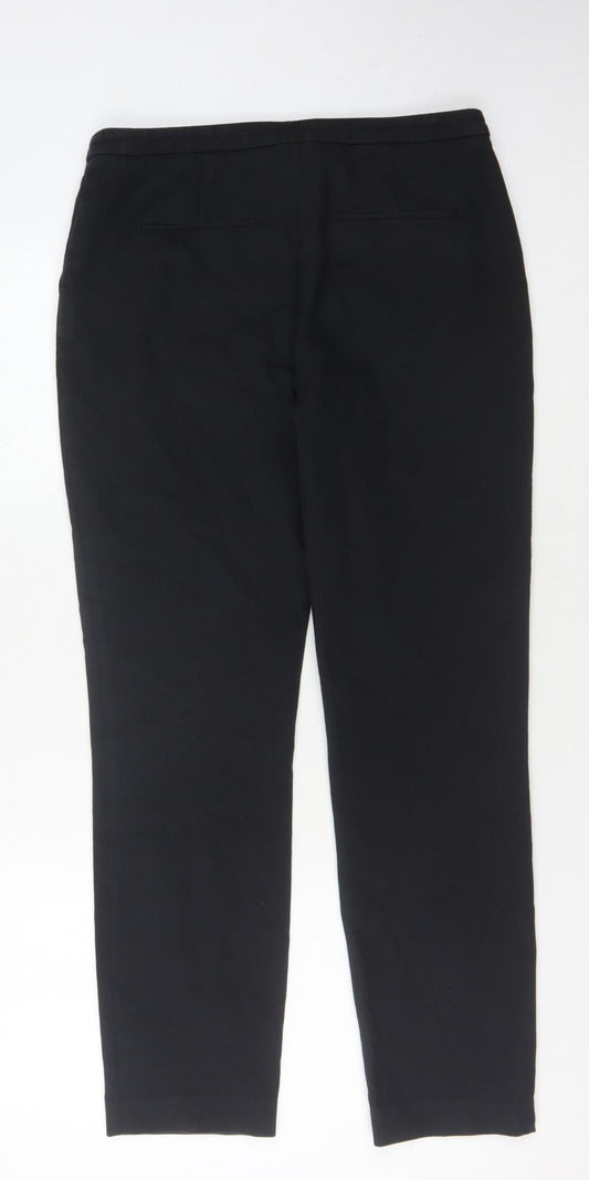 Reiss Women's Black Straight Leg Trousers Size 10
