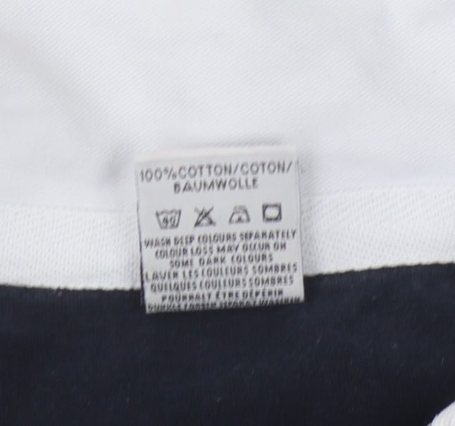 AIRAK Men's Black Rugby Polo M Long Sleeve Cotton