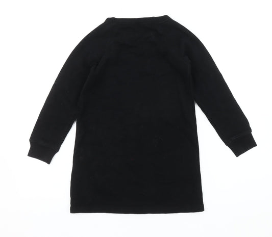 Next Girls Black Sweatshirt Dance Theme 7 Years - Stylish & Comfortable