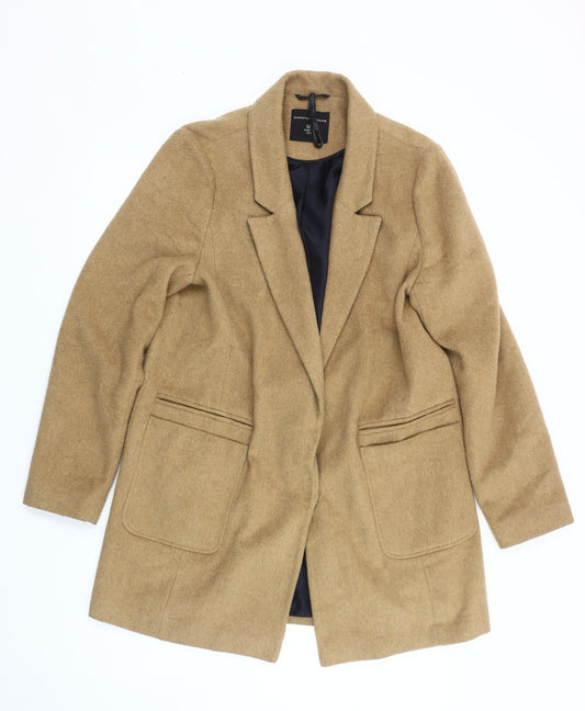 Womens UK Size 12 Dorothy Perkins Beige Basic Jacket