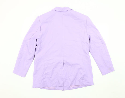 Divided Women's Purple Blazer, Size 12, Mid-Length, Casual