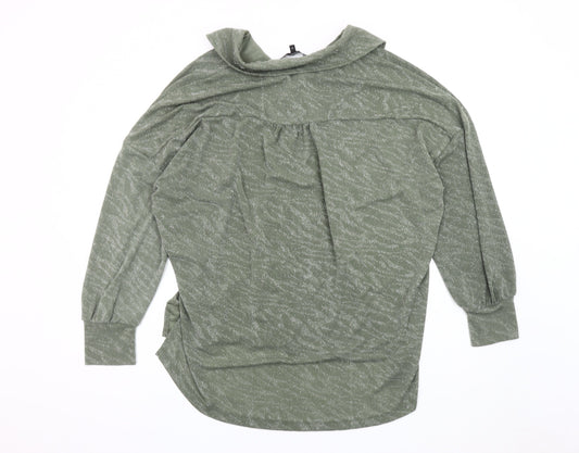 Womens UK Size 16 NEXT Green Basic Button-Up