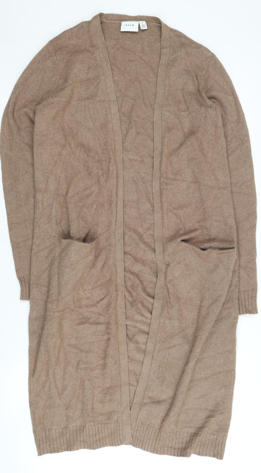 Womens UK Size S VILA Brown Cardigan Jumper