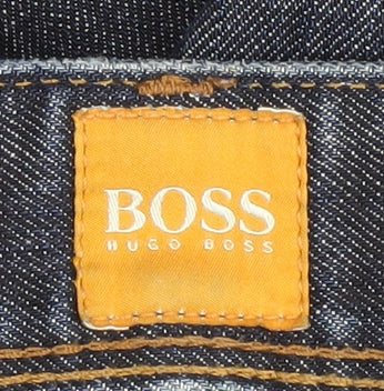 Hugo Boss Men's Blue Distressed Jeans Size 33