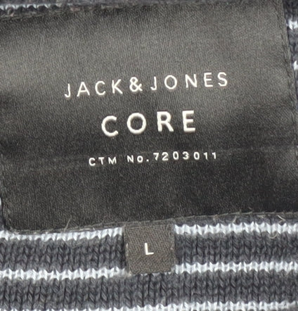 Jack & Jones Men's Blue Crew Neck Pullover - Size L