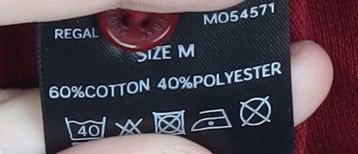 Firetrap Men's Red Polo Shirt - Medium