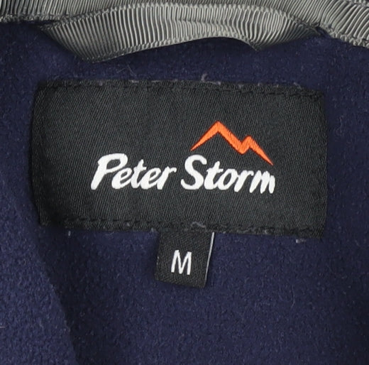 Mens UK Size M Peter Storm Blue Full Zip Sweatshirt