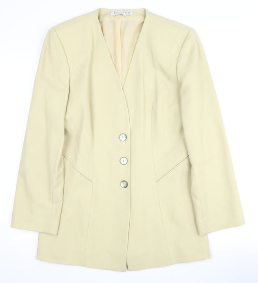 Womens UK Size 12 Jacques Vert Regular Beige Suit Jacket