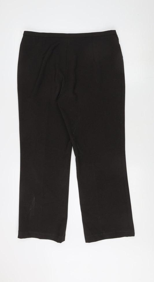 De Amour Black Trousers, Unisex, Size S, Casual Knit