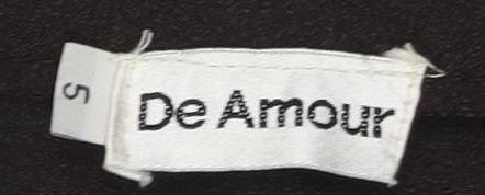 De Amour Black Trousers, Unisex, Size S, Casual Knit