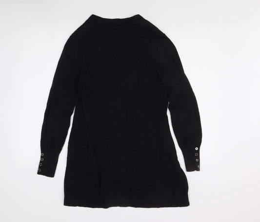 Womens UK Size S Wallis Black Cardigan Jumper