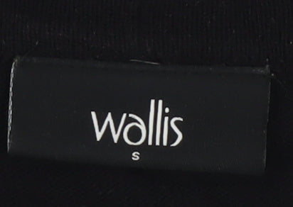 Womens UK Size S Wallis Black Cardigan Jumper