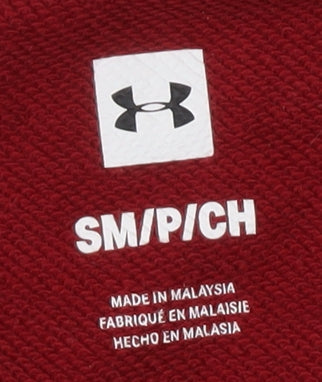 Under Armour Men's Red Hoodie S Pullover Graphic