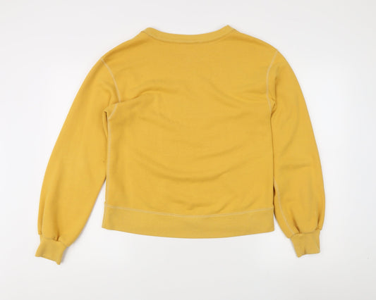 Abercrombie & Fitch Women's Yellow XS Pullover Sweatshirt