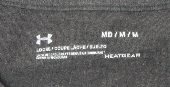 Under Armour Men's Grey Graphic Sports T-Shirt, Size M