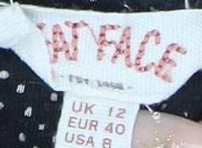 Fat Face Women's Black Shift Dress Size 12