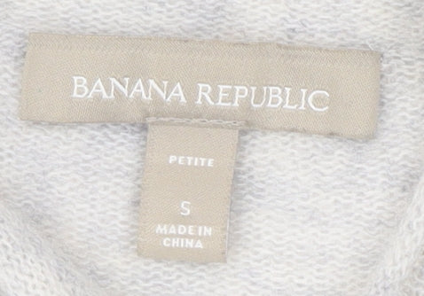 Banana Republic Women's Grey Petite Wool Pullover Jumper