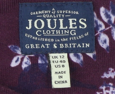 Womens UK Size 12 Joules Multicoloured Tunic Blouse