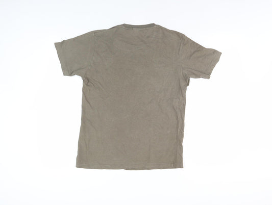 Uniqlo Disney Camouflage Mickey Mouse T-Shirt XS Brown