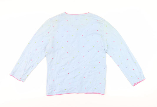 Womens UK Size M Viyella Blue Cardigan Jumper