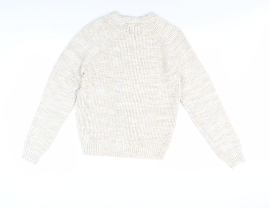 Womens UK Size S Hollister Beige Pullover Jumper