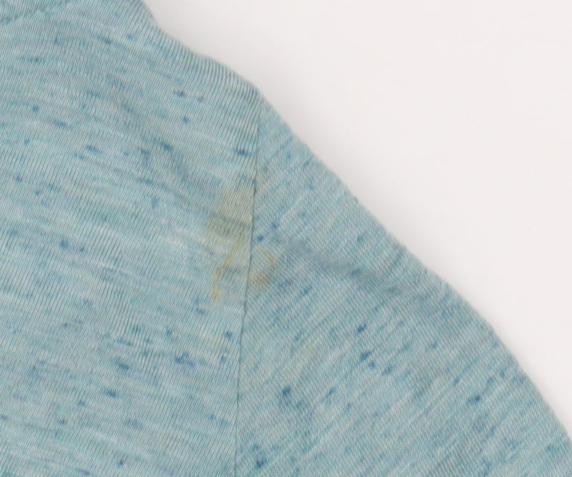 Adidas Women's Blue V-Neck T-Shirt Size 6