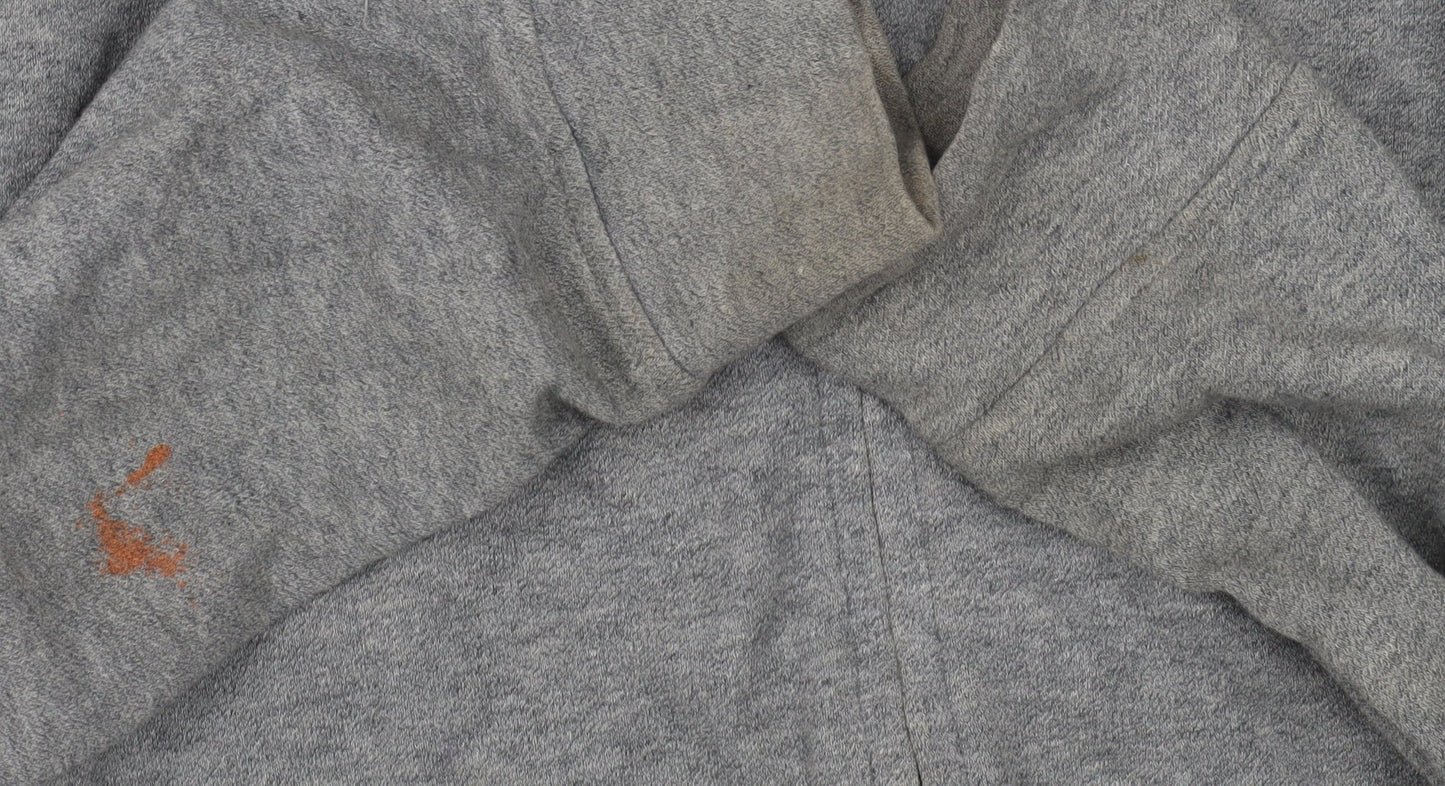 Mens UK Size S AllSaints Grey Full Zip Hoodie