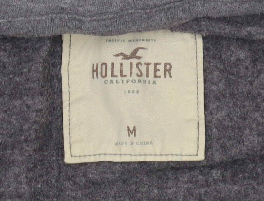 Hollister Women's Grey Full Zip Hoodie, Size M