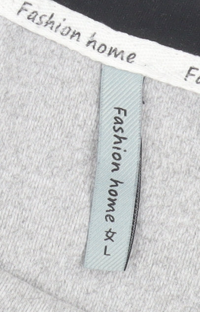 Close-up detail of Fashion Home boys’ mickey mouse grey pyjama top - large