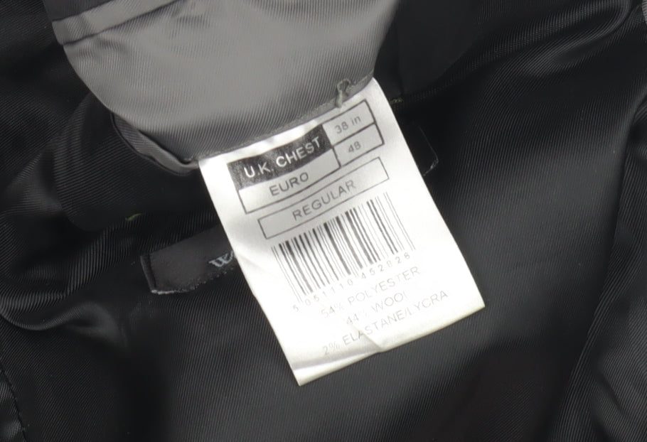 Mens UK Size 38 Burton Regular Grey Suit Jacket