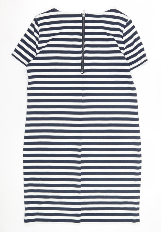 Vila Women's Multicoloured Striped Sheath Dress M