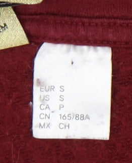 H&M Unisex Red Hoodie - Size S, Cotton Blend