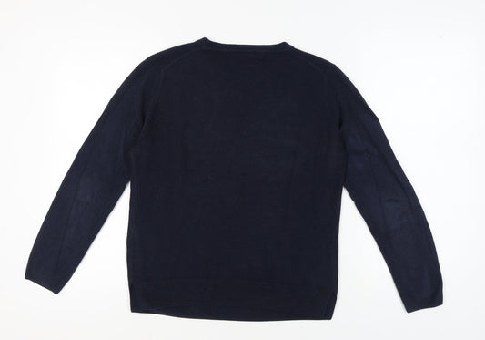 Womens UK Size 10 Marks and Spencer Blue Pullover Jumper